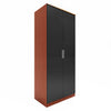 Multicolor 2 Door Wardrobe High Gloss Storage Hanging Rail Furniture with Mirror