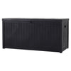 Wood Grain Design Outdoor Plastic Garden Storage Box Outdoor Chest Deck Box Lid
