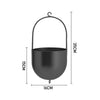 Nordic Metal Wall Hanging Swinging Flower Planters Plant Pot Home Office Decor