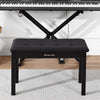♬Mustar Piano Stool Wooden Piano Bench With Storage Padded Keyboard Seat White