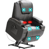 Flamaker Riser & Recliner Armchair 8Point Electric Heated Massage Sofa Arm Chair
