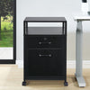 Lockable Office File Document Cabinet Standing Unit Filing Storage Trolley Keys
