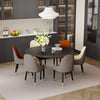 Retractable Dining Table Heavy Duty Sintered Stone Variable Shape for 4-10 Seat