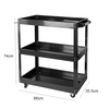 Tool Storage Heavy Duty Garage Trolley Workshop DIY 3 Tier Wheel Cart Shelf UK