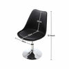 Breakfast Bar Stools Faux Leather Swivel Gas Lift Kitchen Pub Chairs Chrome Base