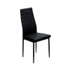 Faux Leather Chair Dining Chairs With Stainless Steel Frame Solid Legs 2/4/6pcs