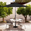 2.7 M Outdoor Patio Umbrella Garden Parasol with Crank Handle &Tilt Adjustment