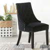 Velvet Dining Chair with Door Knocker Ring Windsor Dressing Room Chair 1/2/4/6
