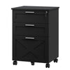 Mobile Filing Cabinet, File Cabinet with 3 Drawers Lockable Documents Storage