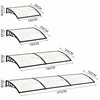 Door Canopy Awning Shelter Outdoor Porch Front Back Window Roof Rain Cover Panel