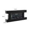 2KW Fireplace Surround Suite Wall Mounted Electric Fire 7 LED Flame Stove Remote
