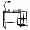 Computer Desk Writing Study Gaming Table w/ Bookshelves Workstation Home Office