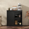 Sliding Barn Door Buffet Sideboard Storage Cabinet Home Bar Living Room Cabinet