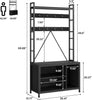 5 in 1 Coat Hall Tree Bench Coat Rack Shoe Storage Entryway Bench with Cubbies🔥