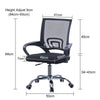 Mesh Office Chair Computer Cushioned Home Swivel Leather Small Adjustable Chairs