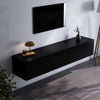 Floating TV Cabinet 160cm Long Slim TV Stand Wall Mounted Media Storage Cupboard