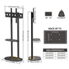 Heavy Duty Corner Floor TV Stand Bracket for 40-75inch LCD LED Hold 40KG