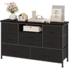 LED Chest of Drawers, 8 Drawer Dresser for Bedroom with Power Outlet