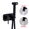 Brass Concealed Mixer Handheld Bidet Diaper Sprayer Toilet Set Seat Attachment