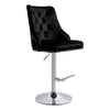 Crushed Velvet Bar Stools Gas Lift Breakfast Barstool Swivel Chairs Kitchen Pub