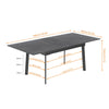 1.8m Extendable Dining Table Stretchable Marble Kitchen Table Festival Banquet