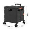55L Folding Trolley Crate Boot Cart Mobile Shopping Camping Picnic Storage Box