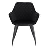 1/2/4/6x Dining Chairs Lounge Kitchen Backrest Living Room Armchair Velvet Metal