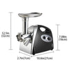 KOMORE Electric Meat Grinder Manual Kitchen Tool with Auto Power-Off