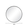 Round Glass Of Mirror Wall Mounted Bathroom Makeup Dressing Mirror Framed 50cm