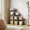 6-Cube Modular Wire Storage Unit,Closet Organizer Shelve for Bedroom,Living Room