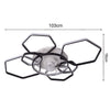 LED Ceiling Fan with Light Dimmable Ceiling Fan with Remote for Living Bedroom