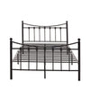 Strong Metal Bed Frame 4ft 4ft6 Double Size Solid Bedstead Base +MATTRESS