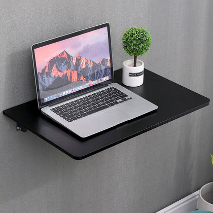 60cm Wall Mounted Folding Table Floating Desk for Small Spaces Hanging Table