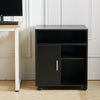 Floor Standing Printer Stand Home Office Storage Cabinet Shelf Rack with Wheels