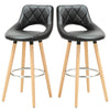 2x Breakfast Bar Stools Home Kitchen Pub Bar Stool With Footrest High Bar Chair