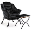 Comfy Lazy Chair with Footstool Relax Lounge Chair Accent Armchair Sofa Chair