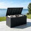 340L Lockable Garden Cushion Box Shed Outdoor Storage Chest Plastic Waterproof