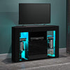 Modern Corner TV Unit TV Stand Entertainment Center LED Cabinet High Gloss Front