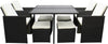 Garden Furniture Outdoor Patio Rattan Set Brown Grey Black Table 9-Piece Havana