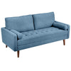 Velvet Sofa with 2 Pillows 2/3 Seater Modern Couch Love Seat Settee Home Office