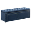 Large Chesterfield Storage Ottoman Bench Box Widnow Seat Stool Bedroom Footstool