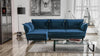Corner Sofa Bed Storage Container Sleep Function Springs Grey Yellow OPTIMUS