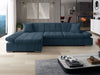 Corner Sofa Bed MALWI CORDUROY with Storage Green Blue Cream Grey Yellow New