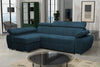 Corner Sofa Bed BOSTON MINI PREMIUM with Storage Sleep Function Springs Corduroy