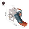 Kids 2 in 1 Slide Climber Basketball Hoop Set Toddler In& Outdoor Playground Toy
