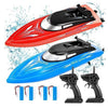 2 Pack RH701 RC Racing Boat – 2.4Ghz High-Speed Remote Control Ship 25km/h Kids