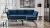 Corner Sofa Bed Storage Container Sleep Function Springs Grey Yellow OPTIMUS