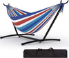 2-Person Outdoor Hammock w/ Stand,450 Lbs,Portable Hammock w/Carry Bag,11 Colors