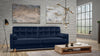 Sofa Bed Storage Container Sleep Function Springs Fabric Green Blue New TIVOLI
