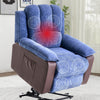 Electric Powered Lift Recliner Sofa Chair Massage Heated Armchairs for Elderly